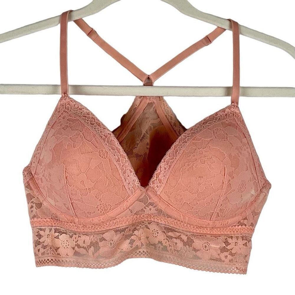 Victoria’s Secret Pink Lace Pull-on Razorback Bra Light Padding Medium